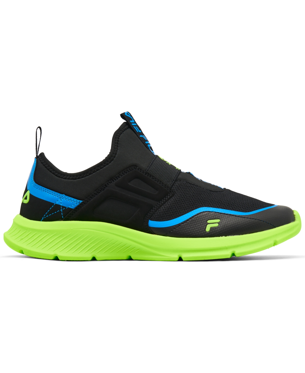 Fila Big Kids' Land Buzzer Slip-On Casual Sneakers from Finish Line -Green