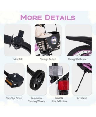 16/18 Inch Kids Bike for 4-8 Years Old Sport Bicycle with Adjustable Handlebar and Saddle