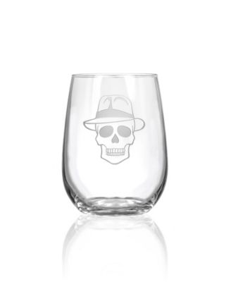 Numbskulls Stemless Wine Tumbler 17oz - Set of 4 Glasses