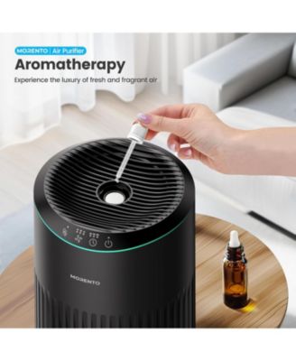 Morento Small HEPA Air Purifier for Bedroom with Fragrance Sponge, Up to 225 Sqft