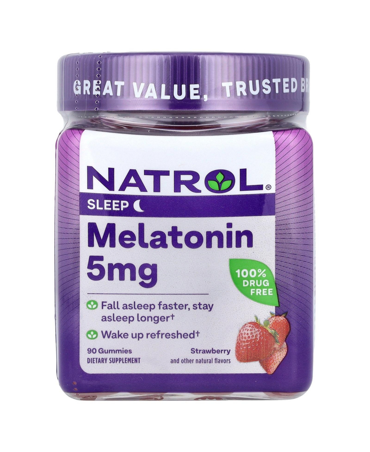 Melatonin Strawberry 5 mg - 90 Gummies