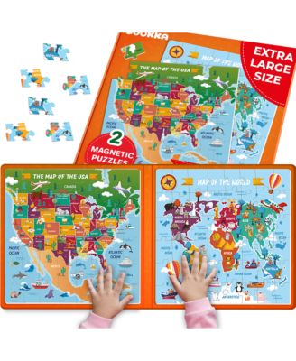2x48 Magnetic Travel Puzzles for Kids Ages 4-6 - Road Trip Activities