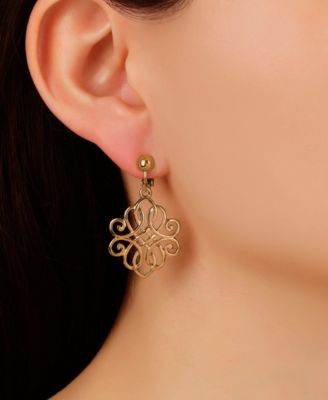 Filigree Clip Earrings