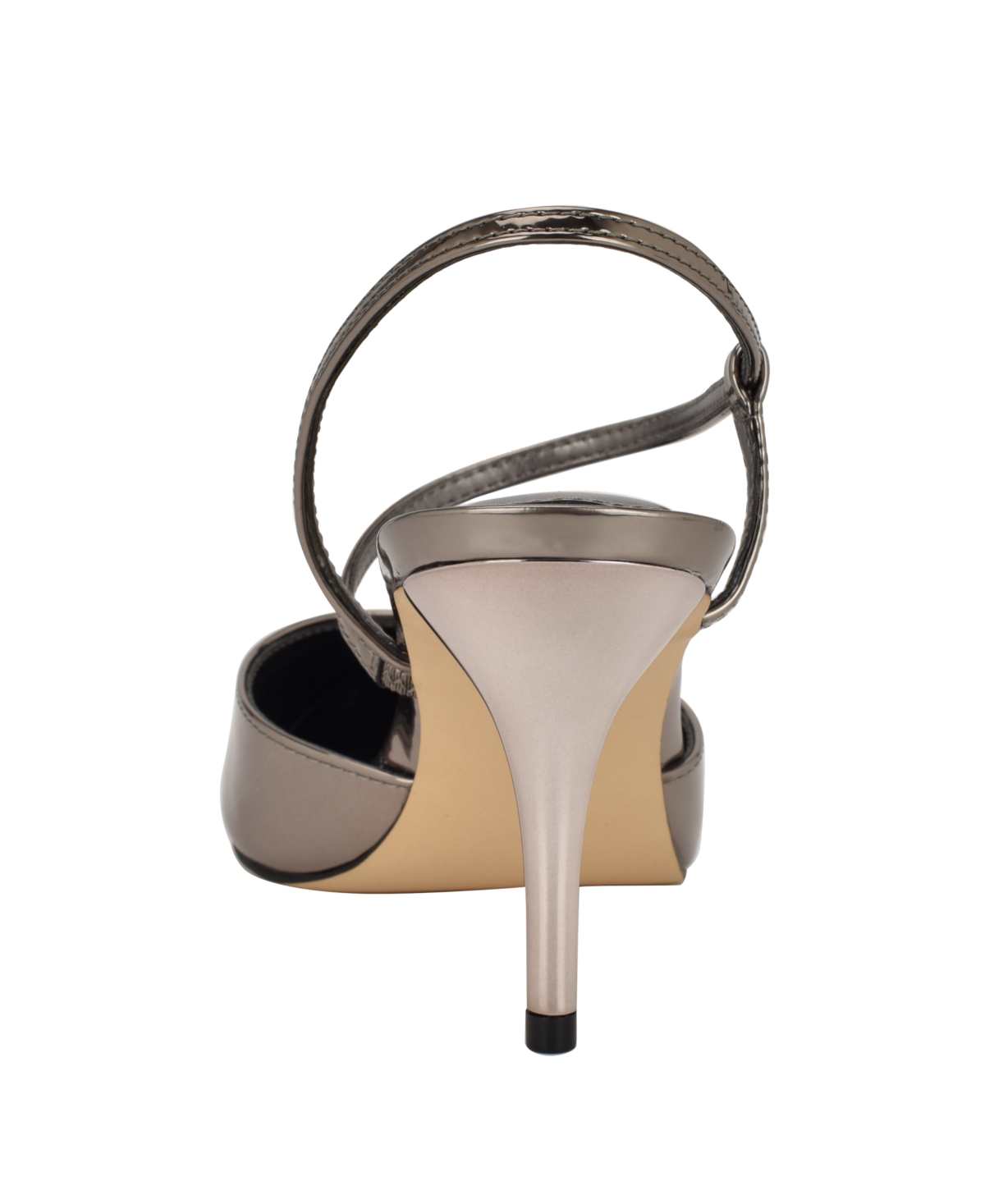 Calvin Klein Women's Cordera Pointy Toe Stiletto Pumps In Pewter Mirror Metallic