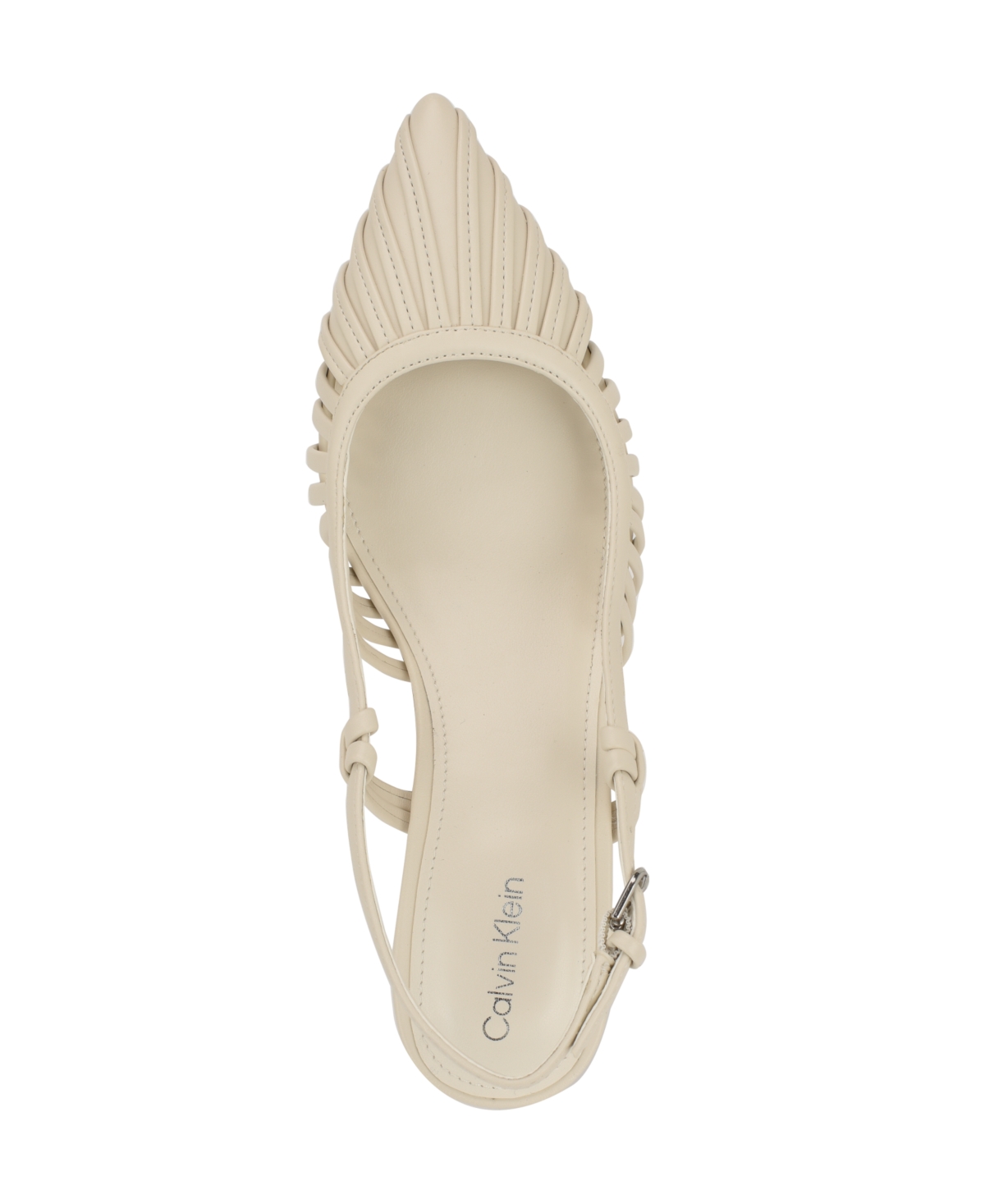 Calvin Klein Women's Movella Kitten Heel Slingback Pumps In Ivory