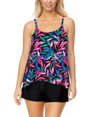 Womens Capetown Underwire Tankini Top Pull On Swim Shorts Exclusively At Macys