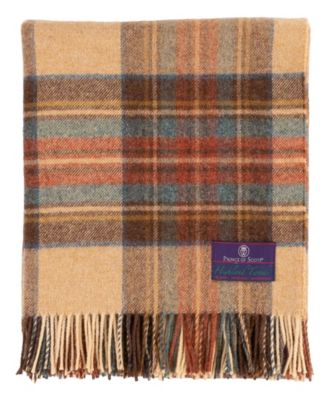 Highland Tweeds Shetland Lambswool Throw, 55 " x 72"