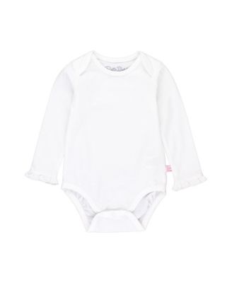 Baby Girls Baby Knit Long Sleeve Ruffle Layering Bodysuit