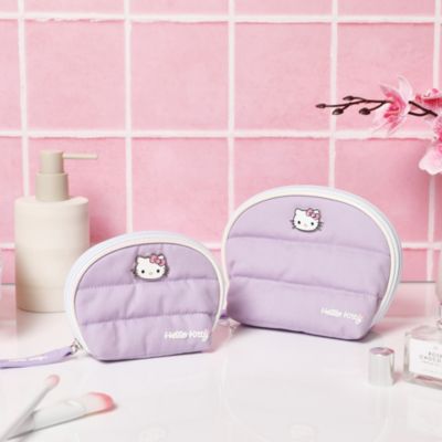 Sanrio Purple Large and Small Dome Cosmetic Travel Bag