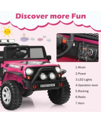 12V Kids Remote Control Ride-On Truck – Lights & Music