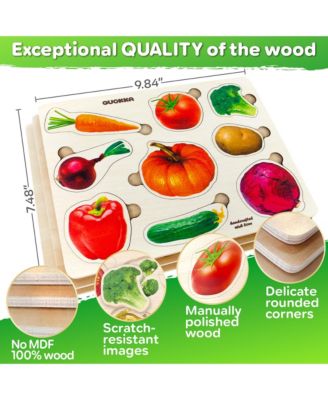 3xSET Wooden Puzzles for Toddlers 1-3 – Montessori Toy