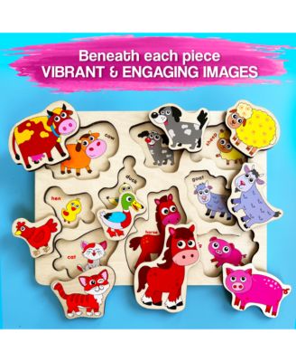 Wooden Puzzles for Toddlers 3-5 - Games for Children's Learning