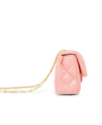 Girls Classic Quilted Stud Handbag