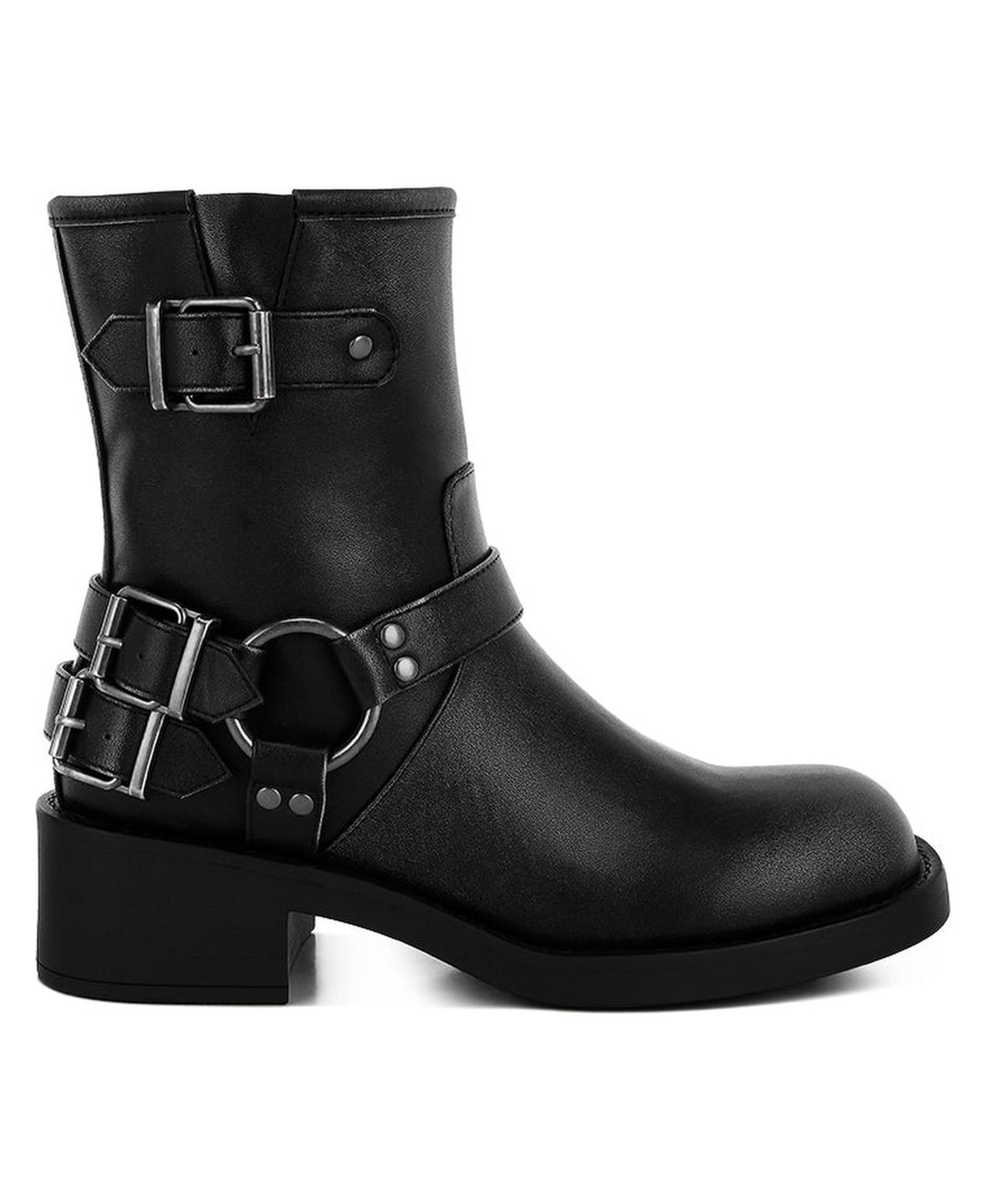 Женские ботинки London Rag Caribou Harness Detail Biker, цвет: Чёрный — фото 2