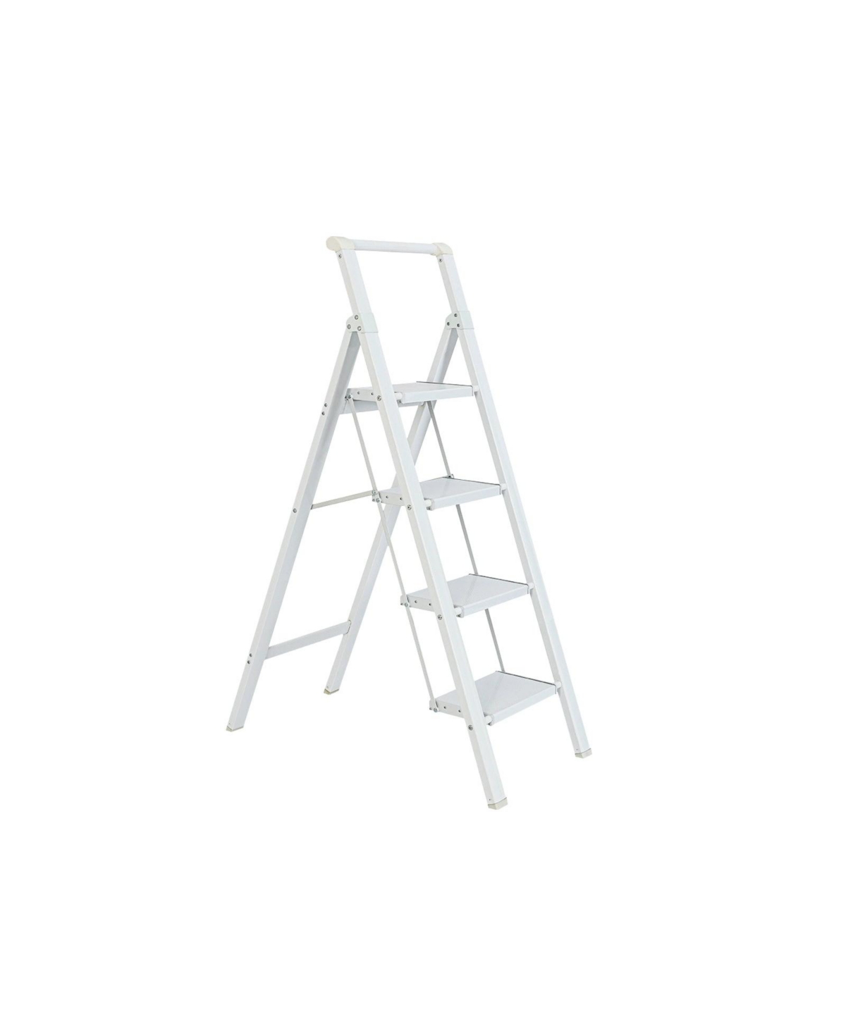 3 Step Ladder, 3 Step Stool Folding Step Stool with Handrails, Sturdy Step Stool for Adult, Gorilla Ladders 500LBS Capacity Sturdy& Portable Ladder fo