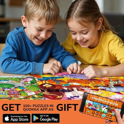 4x48 Pcs Puzzles Educational Preschool Toy for Kids 4-6 Ages