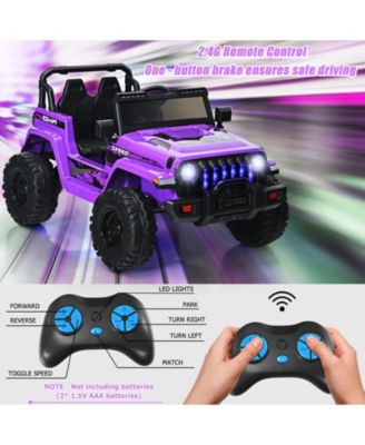 12V Kids Ride-On Jeep Car – 2.4G Remote, Music & Realistic Drive