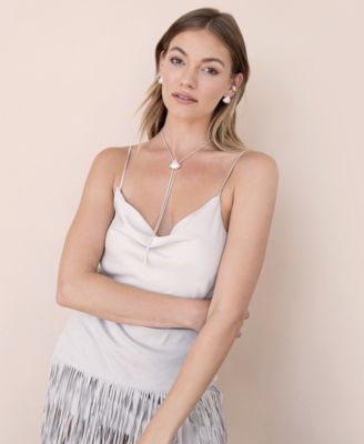 Pave Shine Bolo Necklace