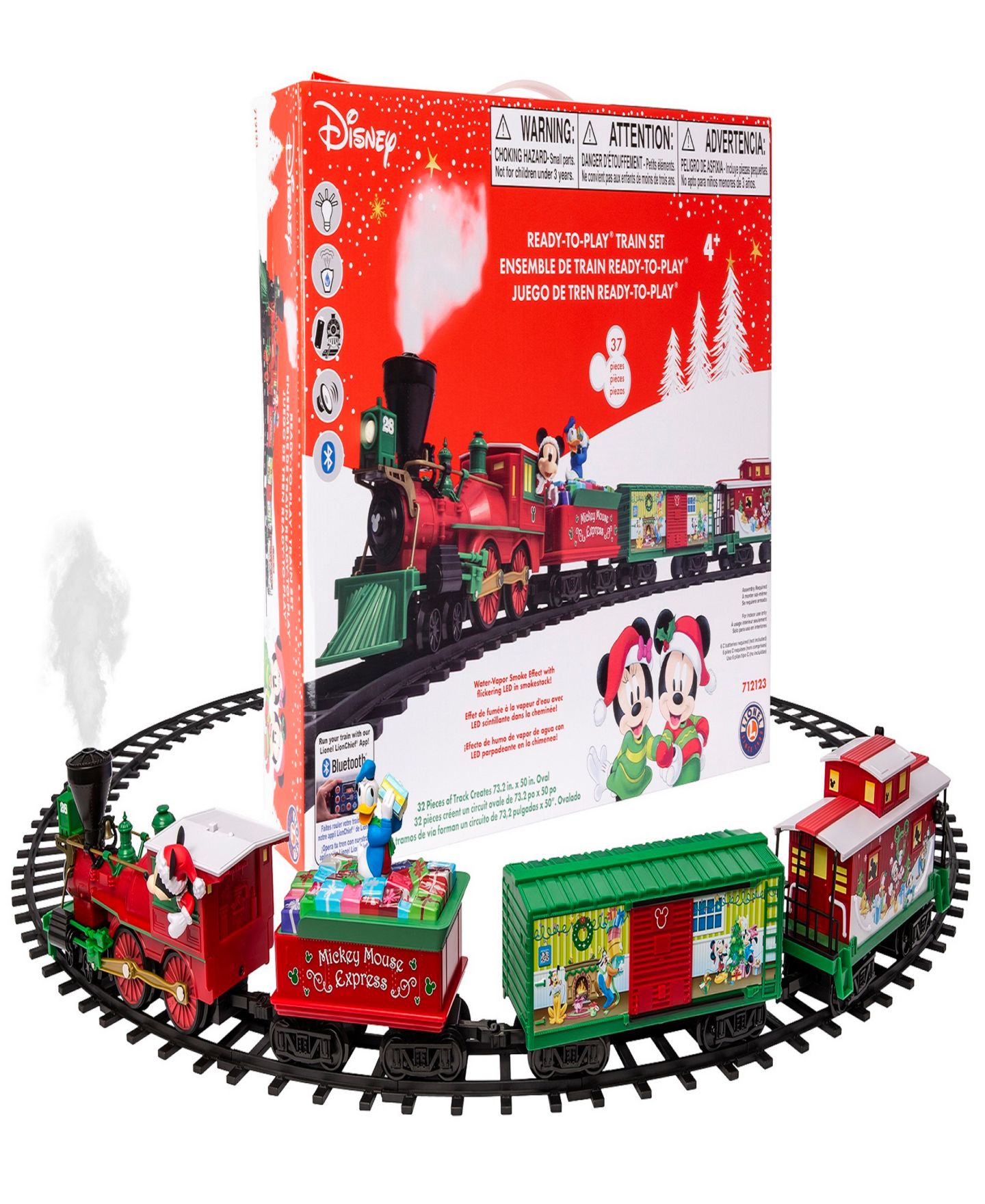 Детские игрушки Lionel Disney Mickey Mouse Express Ready to Play Train Set with Bluetooth — фото 7