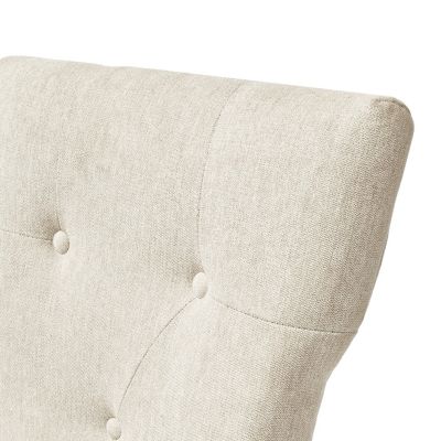 Set of 2  Upholstered Fabric  Padded Seat, Armless, Versatile for Kitchen & Dining Room Dining Chair