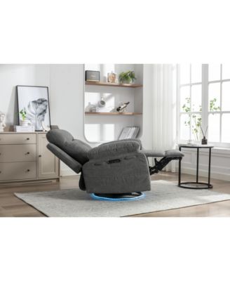Power Reclining Glider with Speaker, Lights, and Storage