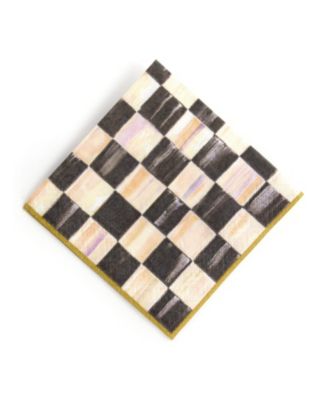 Courtly Check Paper Cocktail Napkins 5"