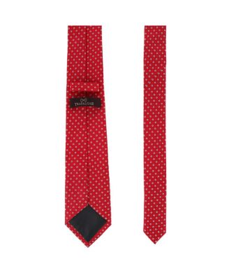 Men's Ewing Square and Polka Dot Business Silk Necktie