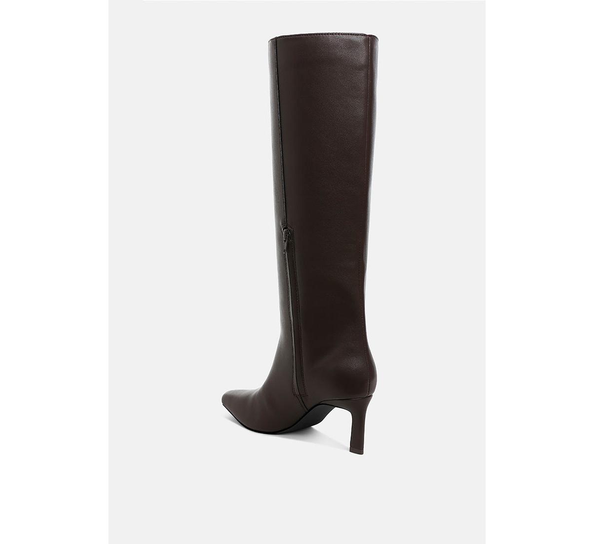 London Rag Syringa Kitten Heel Long Boots