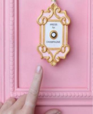 Champagne Button Glass Ornament