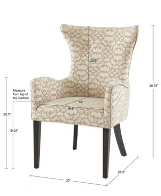 Madison Park Angelica Dining Arm Chair, Set Of 2