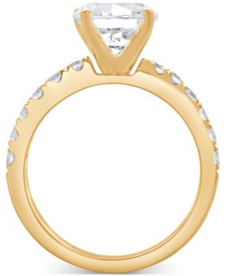 IGI Certified Lab Grown Diamond Engagement Ring (3 ct. t.w.) in 14k Yellow, White or Rose Gold