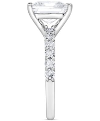 IGI Certified Lab Grown Diamond Princess-Cut Engagement Ring (4 ct. t.w.) in 14k White, Yellow or Rose Gold