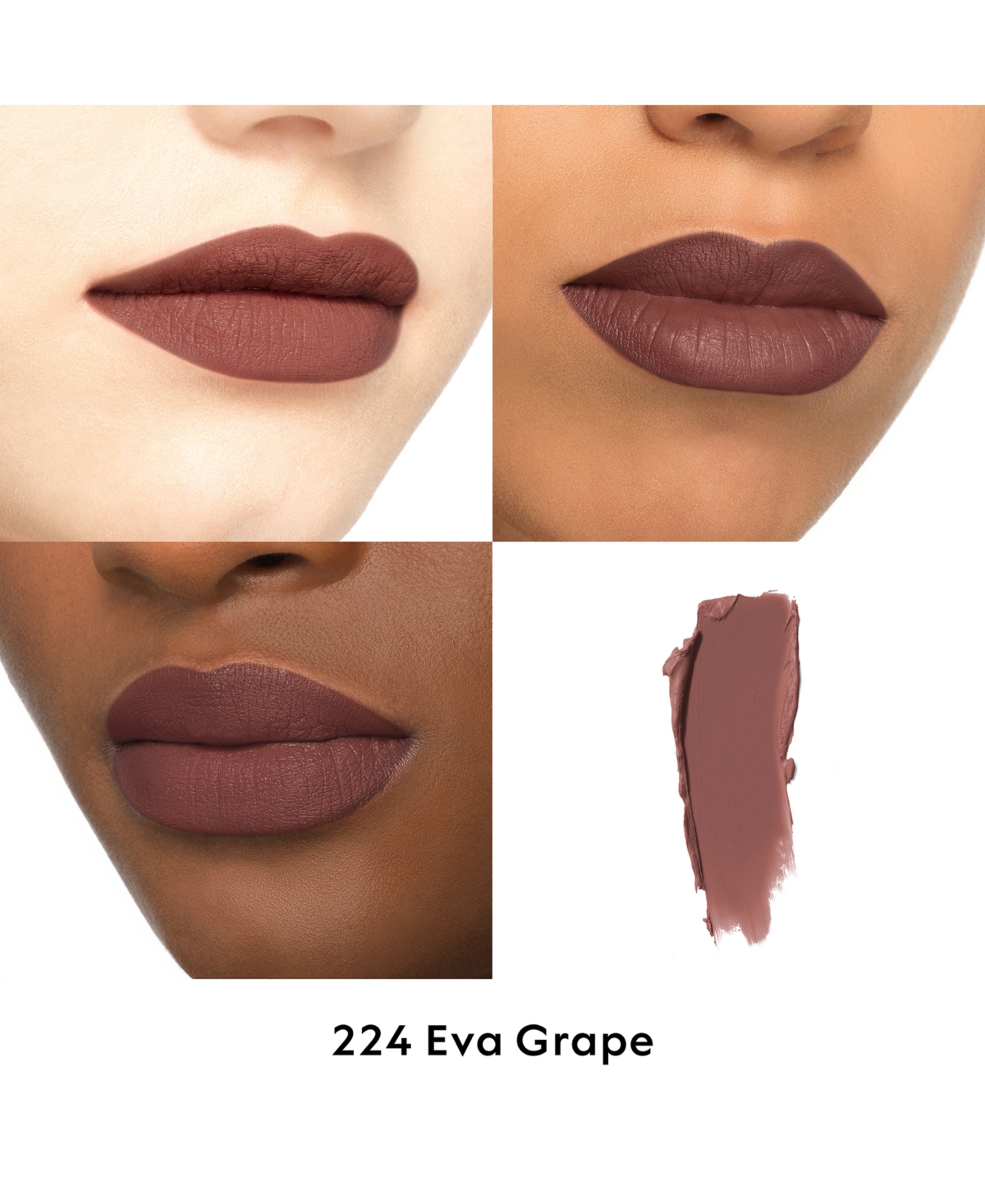 Gucci Rouge A Levres Long-lasting Matte Lipstick In 224 - Eva Grape