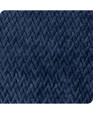 Textured Micro Plush Fleece Blanket, King/California King