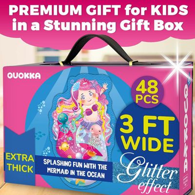 2x3 Feet Giant Shaped Glitter Floor Puzzles for Kids Ages 3-5