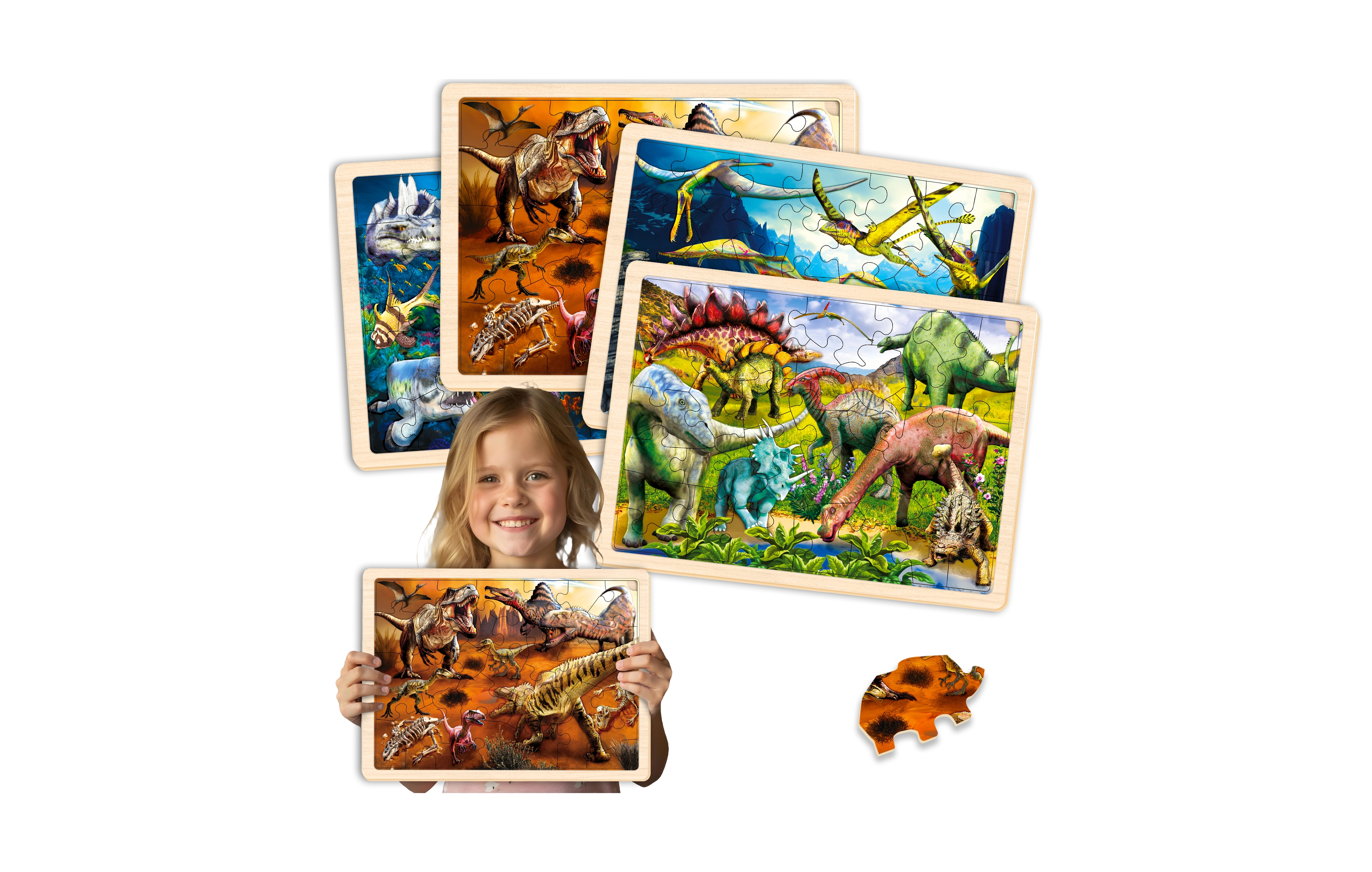 Quokka 4x36 Realistic Wooden Montessori Puzzles for Kids Ages 4-6