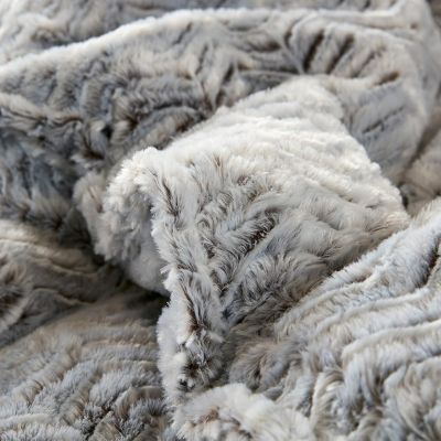 Peak of Cozy - Oversized Comforter Set - Chevron Frosted Espresso , King