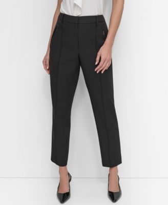 DKNY - Women's Front-Seam Straight-Leg Pants
