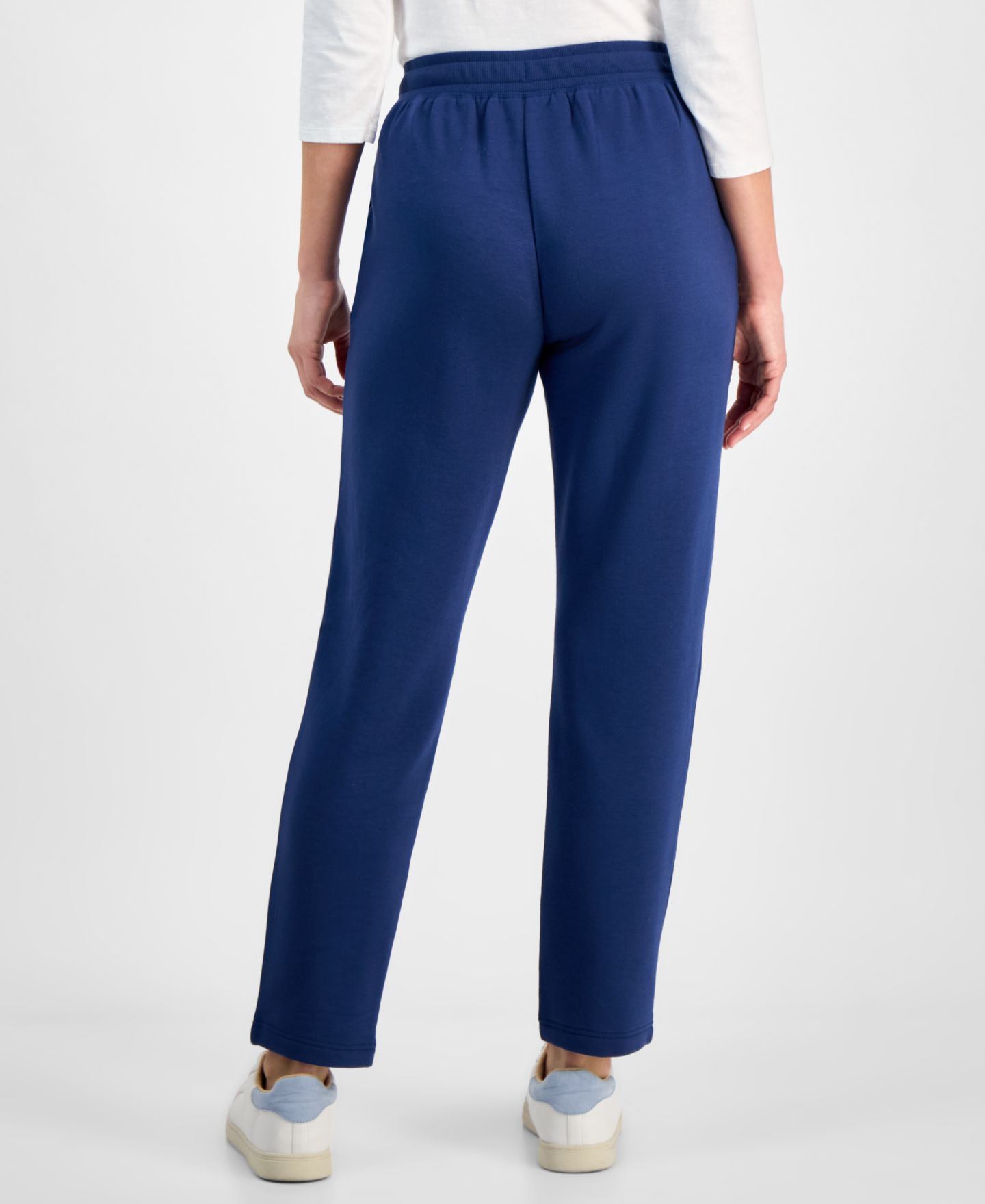 Женские брюки Style & Co Petite LuxLounge Fleece, цвет: Тёмный синий — фото 2