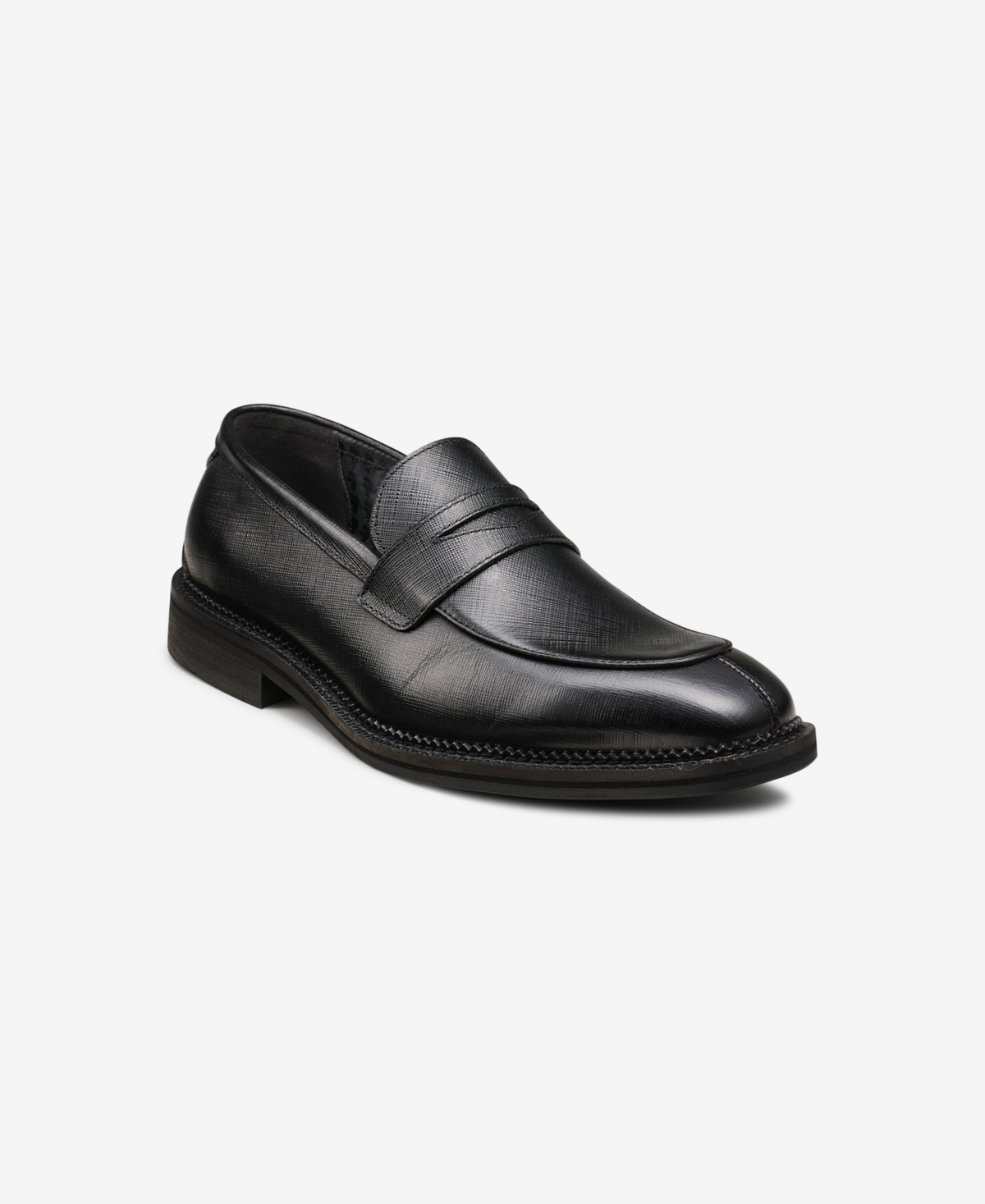 KARL LAGERFELD MEN'S SAFFIANO LEATHER PENNY LOAFER 