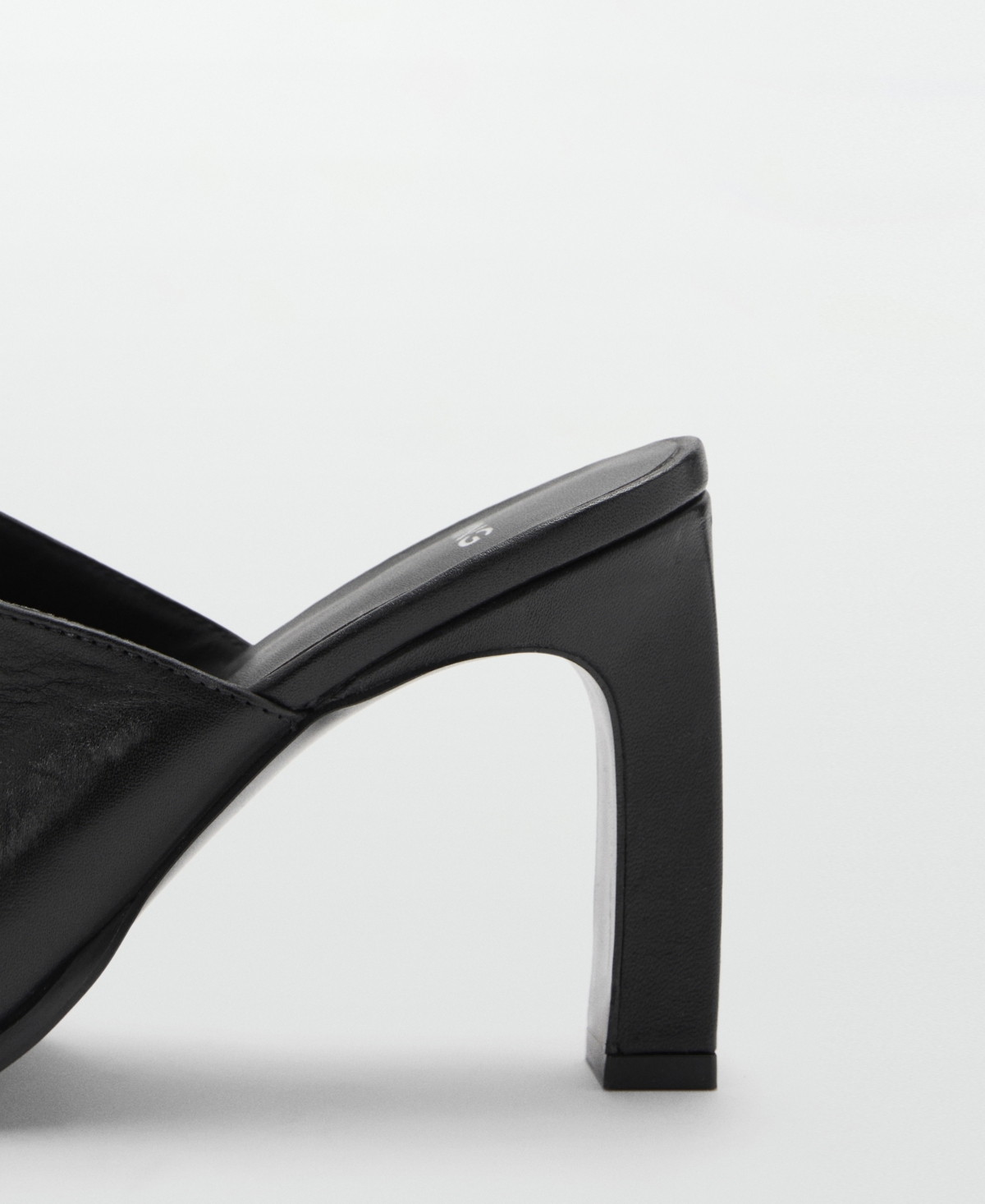 Mango Women's Pointed-Toe Leather Slingback Shoes