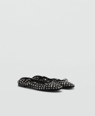 Women's Studded Mesh Ballerina Shoes