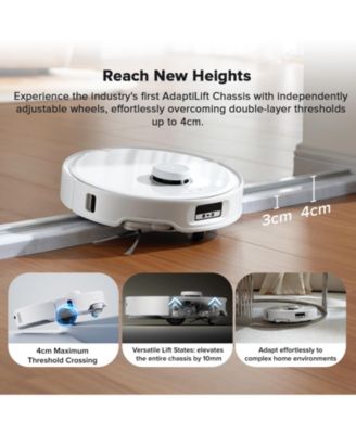 Qrevo Curv Robot Vacuum and Mop with Intelligent Dirt Detection, 18,500Pa Suction, Zero-Tangling, DuoDivide Main Brush, FlexiArm Arc Side Brush, FlexiArm Mop, AdaptiLift Chassis, Hot Water Auto Mop Washing &amp; Drying, Self-Emptying