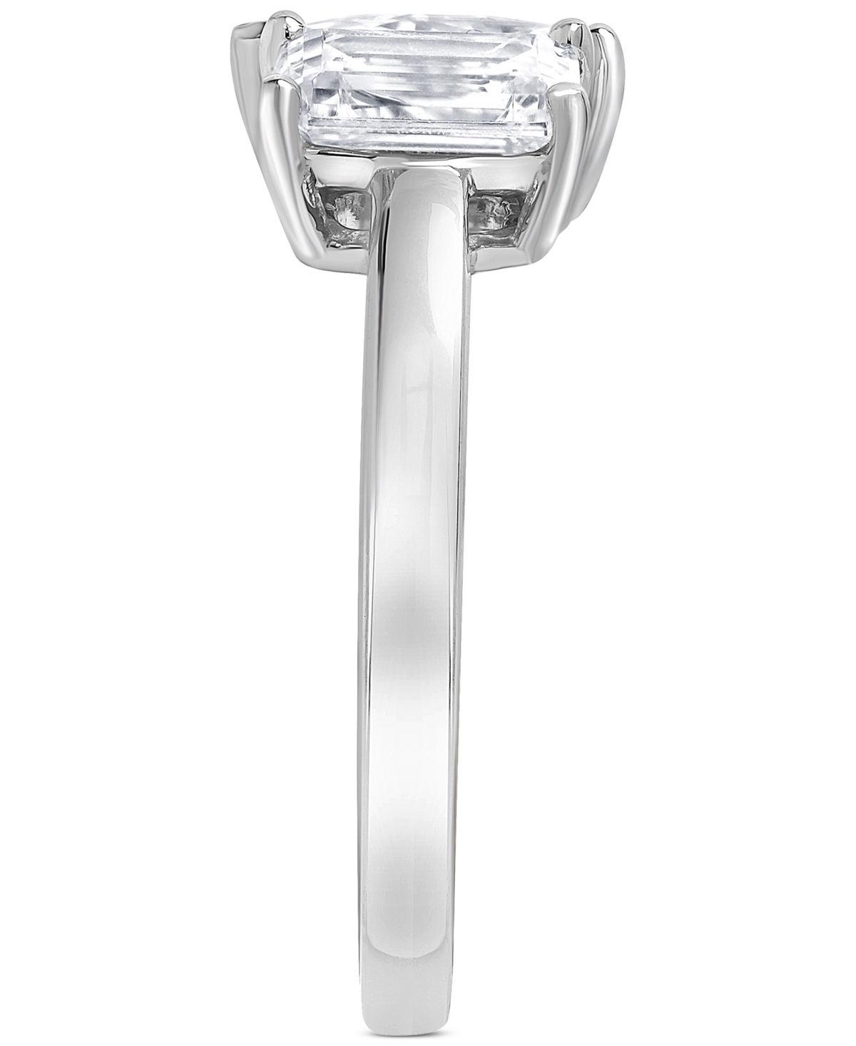 Badgley Mischka Igi Certified Lab Grown Diamond Two Stone Ring (3 Ct. T.w.) In 14k White, Yellow Or Rose Gold In White Gold