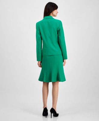 Women's Trumpet 2 Piece Skirt Suit, Regular & Petite
