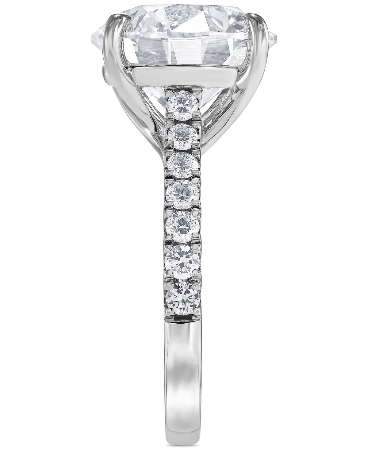 Badgley Mischka Igi Certified Lab Grown Diamond Engagement Ring (6 Ct. T.w.) In 14k White, Yellow Or Rose Gold In White Gold