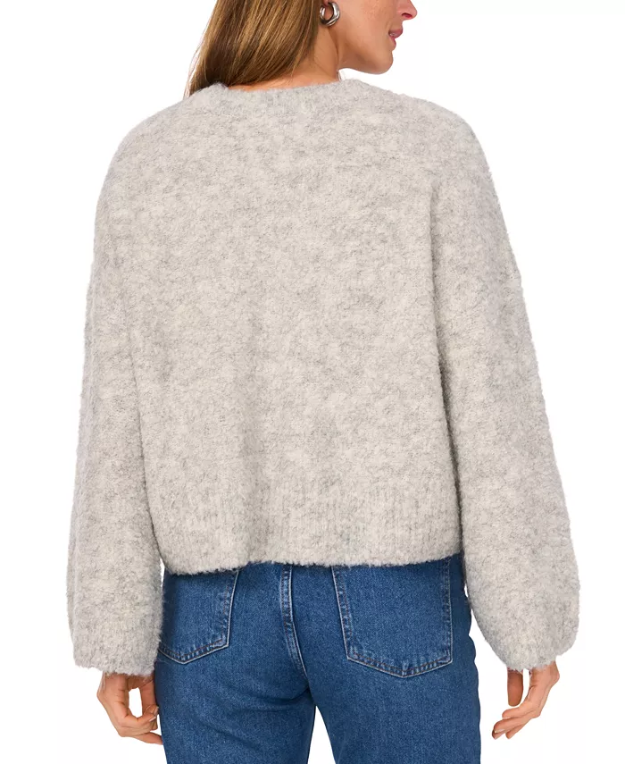 Women's Wide Crewneck Flared-Sleeve Sweater - thumbnail 6