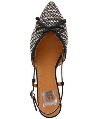 Women's Carsen Bow Pointed-Toe Slingback Flats