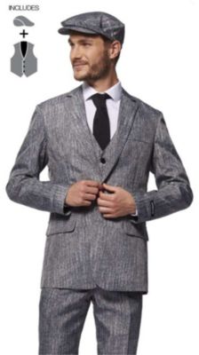 Men's Halloween Costume - Hustler - Grey