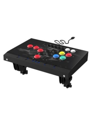 Arcade Stick Joystick for home, Arcade fighting Joystick-Durable iron Arcade Fightstick Compatible with PC/ PS3 / Switch/NEOGEO Mini/Android/Raspberry Pi (Black)